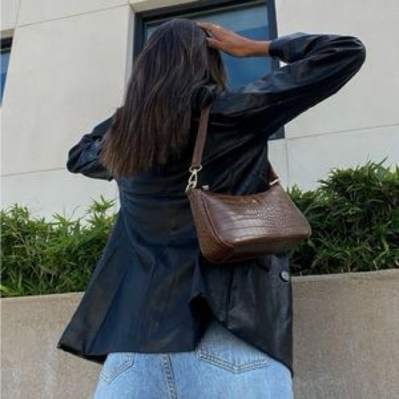 Peta & Jain Piper Bag Chocolate Croc - Picture 2 of 6